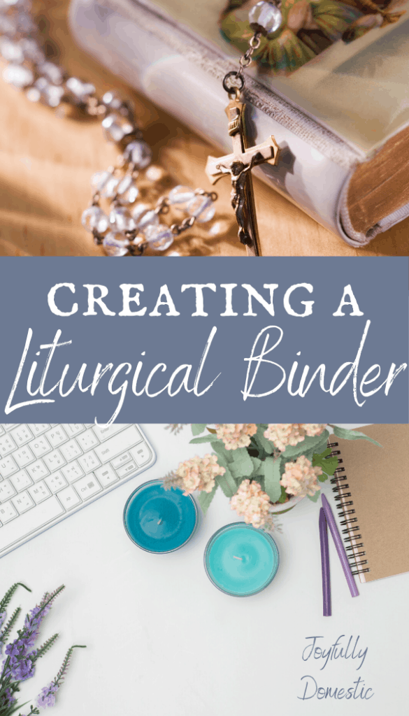 creating a liturgical binder