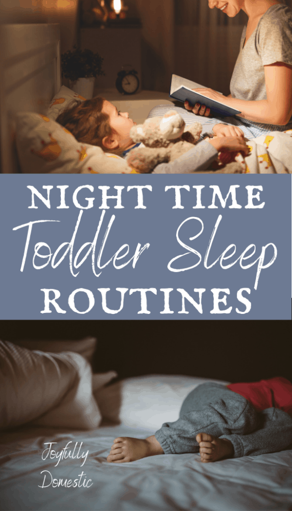 nighttime toddler sleep routine with story time