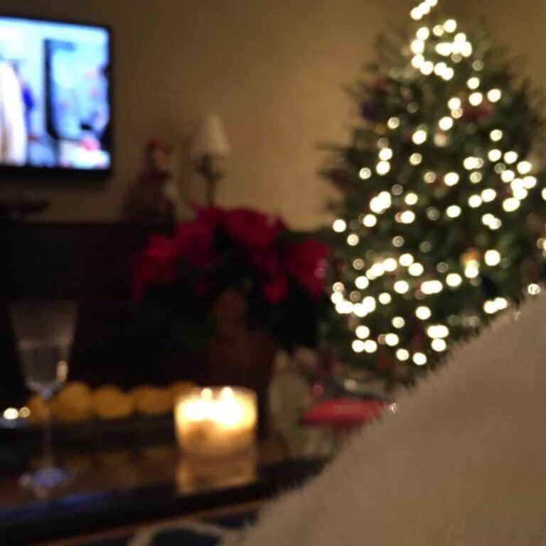 christmas tree with tv on wholesome Christmas movies