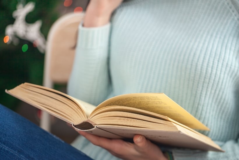 lady reading bible