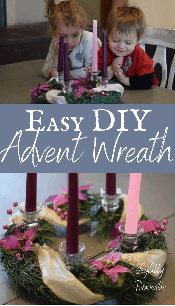 Simple Advent Wreath DIY - Joyfully Domestic