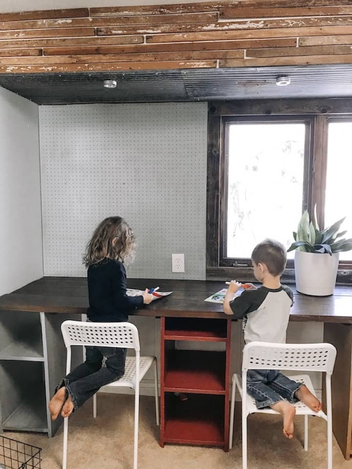 homeschool work area