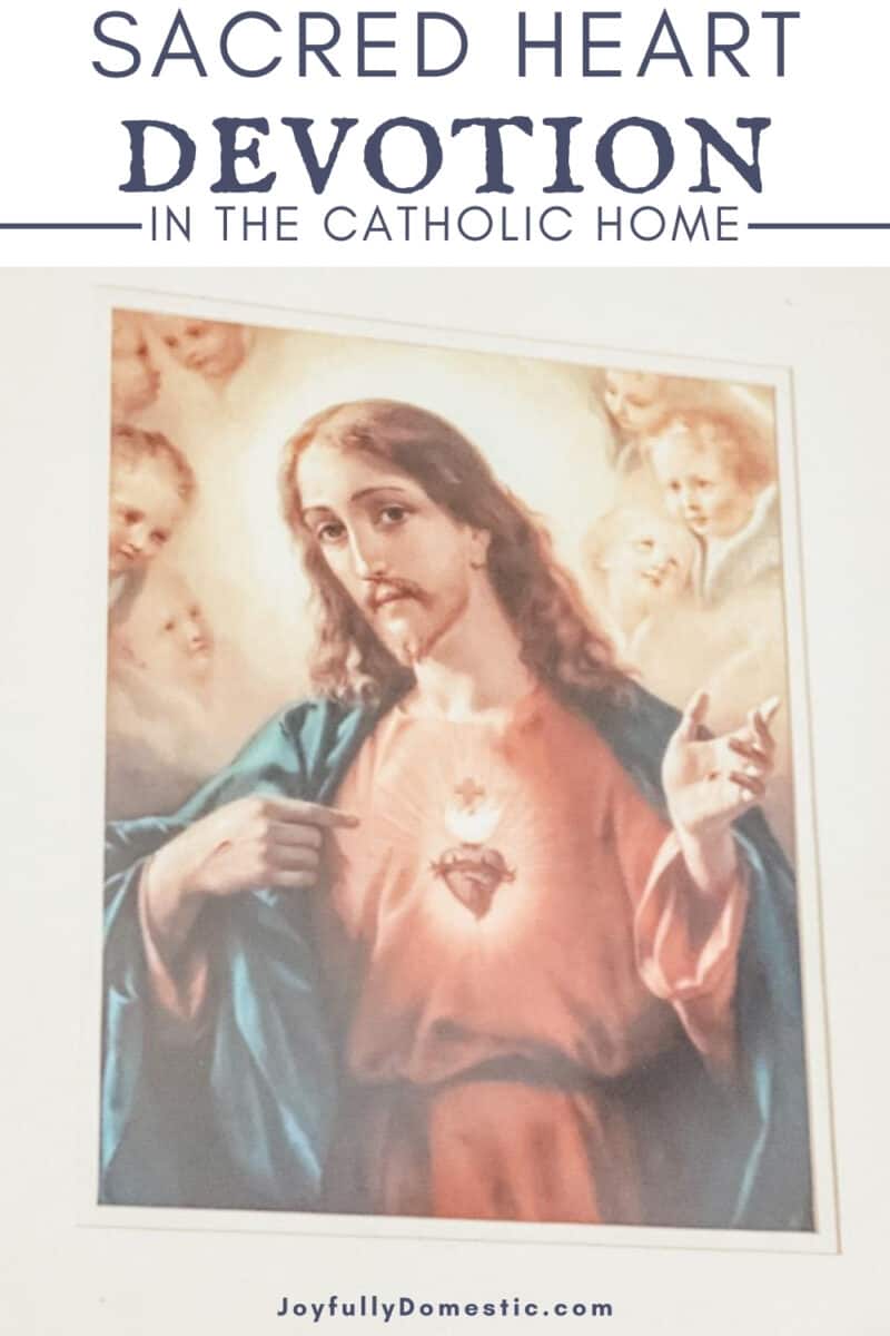 framed art of the Sacred Heart of Jesus