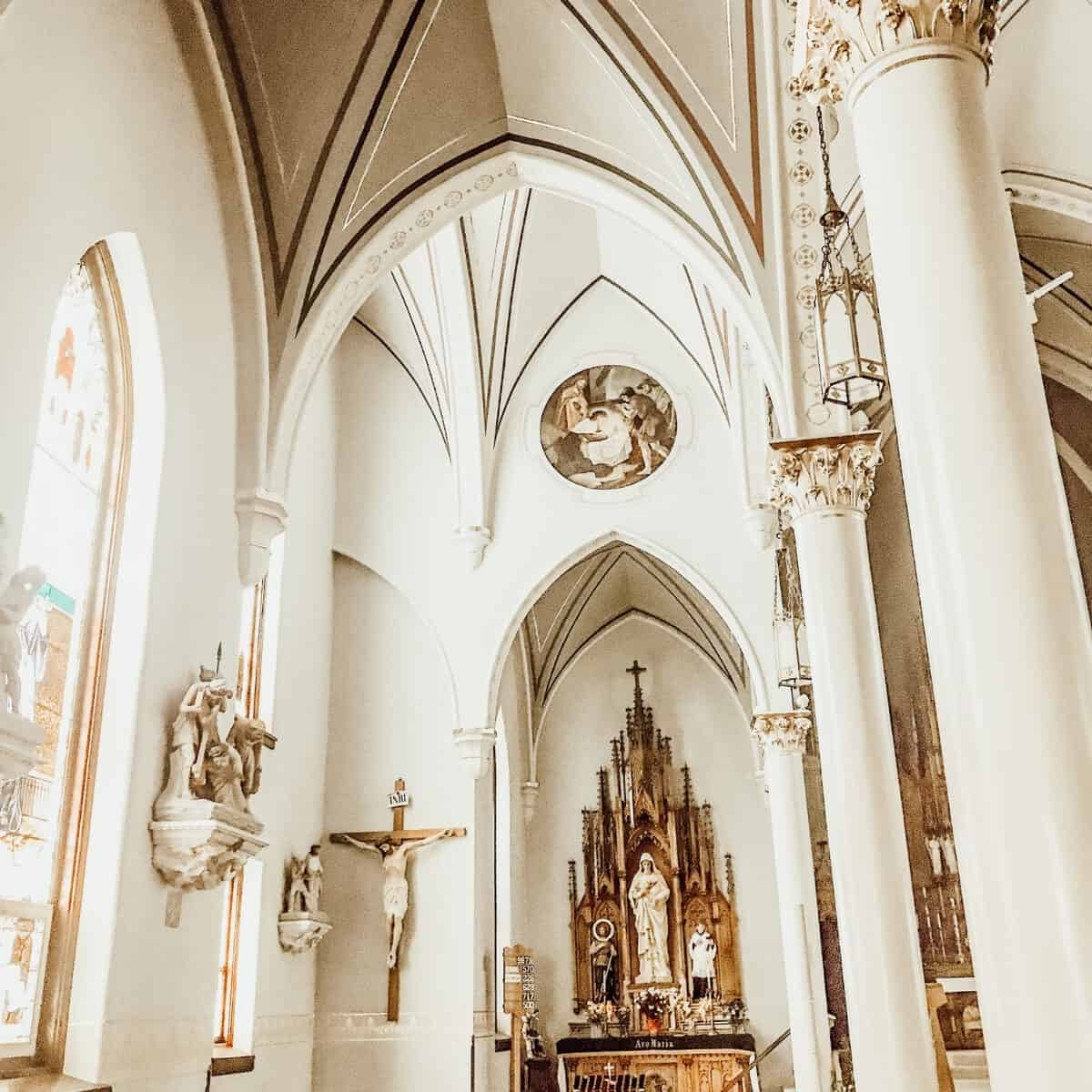 view of a side altar in a Catholic Church