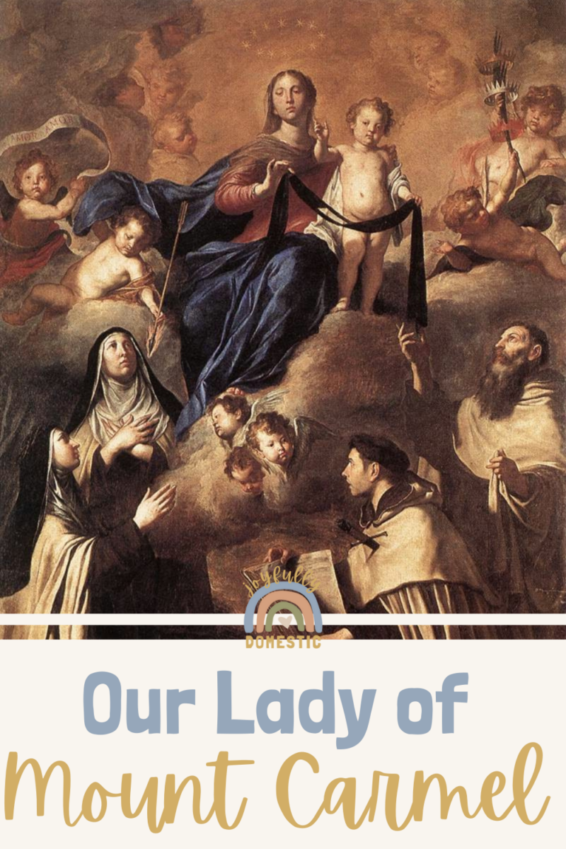 painting of Our Lady of Mount Carmel