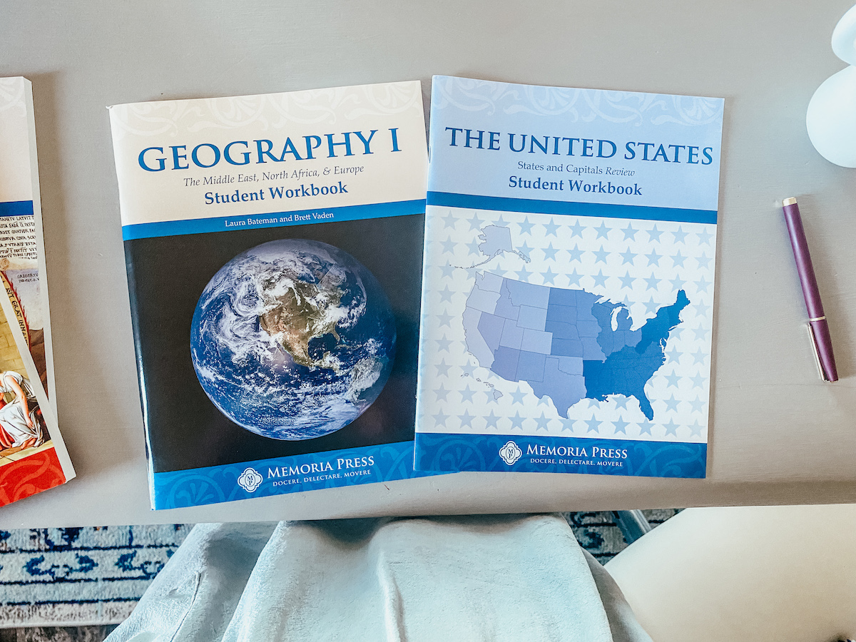 geography text & workbooks for homeschool.