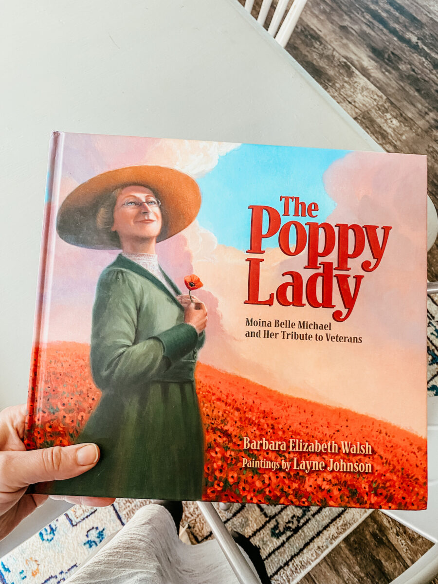 The Poppy Lady picture book on the table.