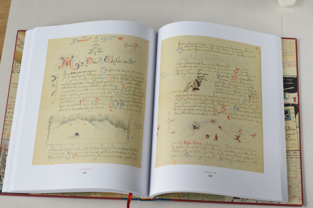 inside look at some of the Letters from Father Christmas book. 