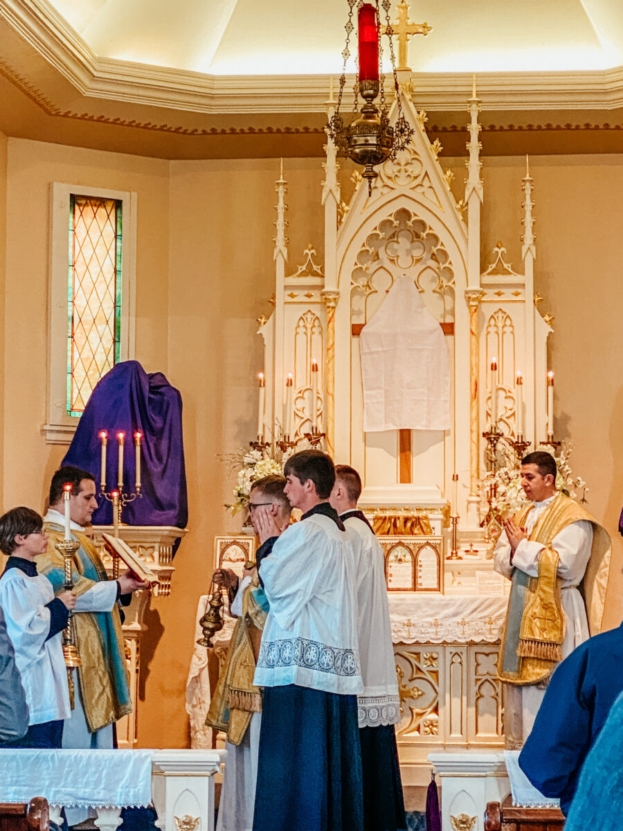 Holy Thursday at church 