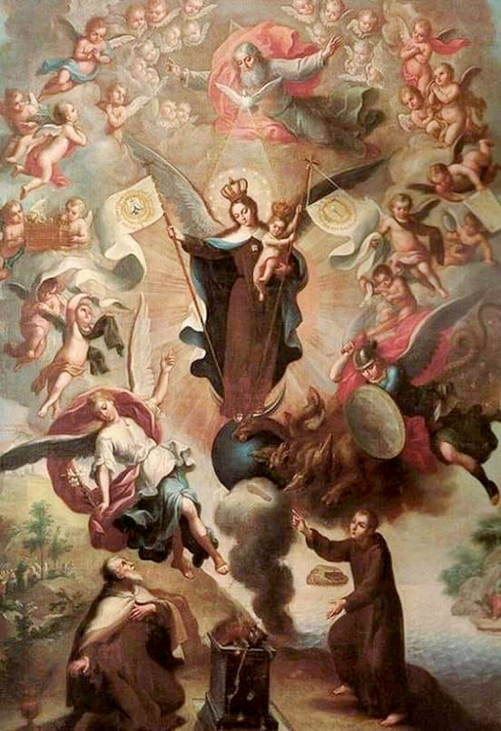 painting of Our Lady of Mount Carmel by Andrés López