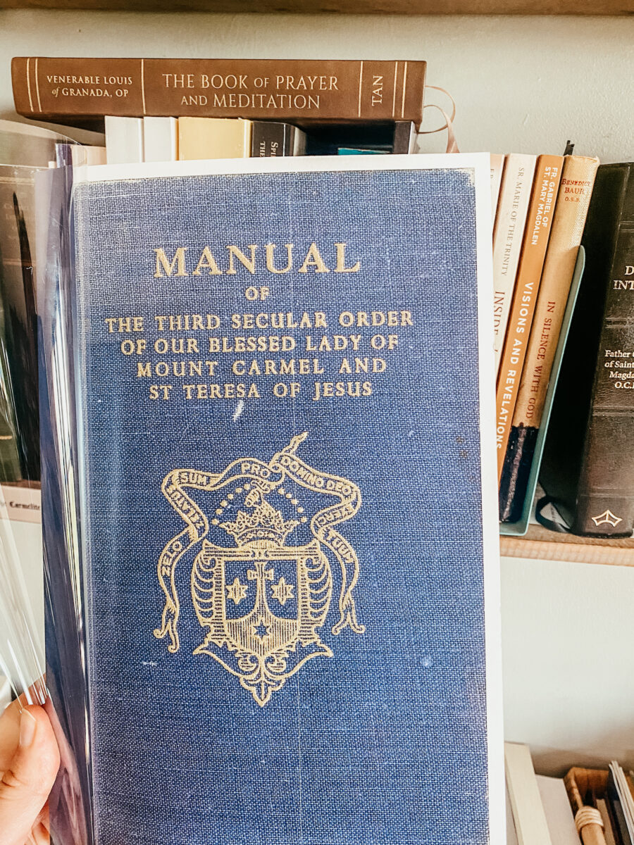 Carmelite manual Traditional Carmelite Tertiary Resources